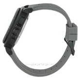 Alexandre Christie AC 9501 MH Digital Analog Grey Black Rubber Strap